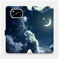 Flip case for Xiaomi POCO X3 NFC - V145P Night sky with moon - Phone Cover