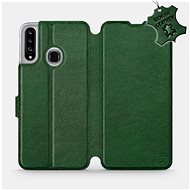 Flip case for Samsung Galaxy A20S - Green - leather - Green Leather - Phone Cover
