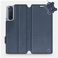 Flip case for Sony Xperia 5 II - Blue - leather - Blue Leather - Phone Cover