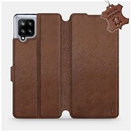 Flip case for Samsung Galaxy A42 5G - Brown - Leather - Brown Leather - Phone Cover