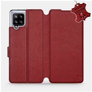 Flip mobile phone case Samsung Galaxy A42 5G - Dark Red - Dark Red Leather - Phone Cover