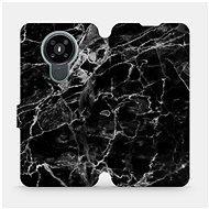Flip mobile phone case Nokia 3.4 - V056P Black marble - Phone Cover