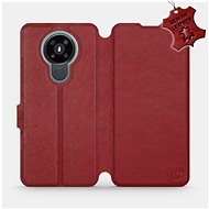 Flip case for Nokia 3.4 - Dark Red Leather - Dark Red Leather - Phone Cover