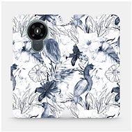 Flip mobile phone case Nokia 3.4 - MX09S Blue flowers - Phone Cover