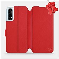 Flip mobile phone case Realme 7 - Red - leather - Red Leather - Phone Cover