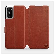 Flip case for Samsung Galaxy S20 FE in Brown&Gray with grey interior - Phone Cover