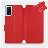Flip case for Realme 7 Pro - Red - Leather - Red Leather - Phone Cover