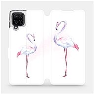Flip case for Samsung Galaxy A12 - M005S Flamingos - Phone Cover