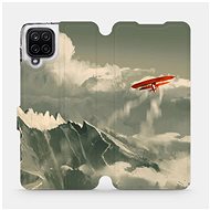 Flip case for Samsung Galaxy A12 - MA03P Orange plane in the mountains - Phone Cover