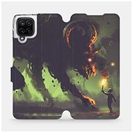 Flip case for Samsung Galaxy A12 - VA08P Monster and boy with a torch - Phone Cover
