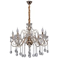 MW-LIGHT - Crystal Chandelier on Rod ADELE 8xE14/40W/230V - Chandelier