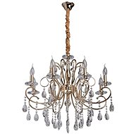 MW-LIGHT - Crystal Chandelier on Chain ADELE 8xE14/40W/230V - Chandelier