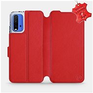Flip case for Xiaomi Redmi 9T - Red - leather - Red Leather - Phone Cover