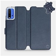 Flip case for Xiaomi Redmi 9T - Blue - leather - Blue Leather - Phone Cover