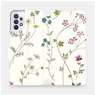Flip case for mobile phone Samsung Galaxy A32 5G - MD03S Thin plants with flowers - Phone Cover