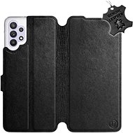 Leather flip case Samsung Galaxy A32 5G - Black - Black Leather - Phone Cover