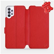 Leather flip case Samsung Galaxy A32 5G - Red - Red Leather - Phone Cover