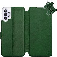 Leather flip case Samsung Galaxy A32 5G - Green - Green Leather - Phone Cover