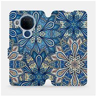 Flip mobile phone case Nokia 5.4 - V108P Blue mandala flowers - Phone Cover