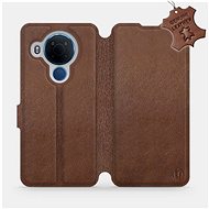 Leather flip case Nokia 5.4 - Brown - Brown Leather - Phone Cover