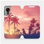 Flip mobile phone case Samsung Galaxy Xcover 5 - M134P Palms and pink sky - Phone Cover