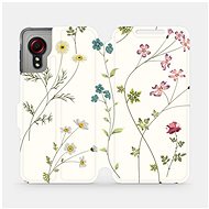 Flip mobile phone case Samsung Galaxy Xcover 5 - MD03S Thin plants with flowers - Phone Cover