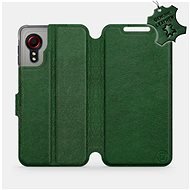 Leather flip case Samsung Galaxy Xcover 5 - Green - Green Leather - Phone Cover