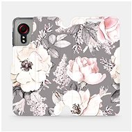 Flip case for Samsung Galaxy Xcover 5 - MX06S Flowers on grey background - Phone Cover