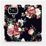 Flip case for Xiaomi Poco X3 Pro - VD11P Rose on black - Phone Cover