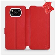 Leather flip case for Xiaomi Poco X3 Pro - Red - Red Leather - Phone Cover