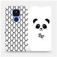 Flip case for Motorola Moto E7 Plus - M030P Panda Amálka - Phone Cover