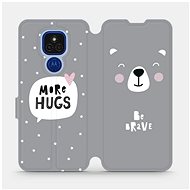 Flip case for Motorola Moto E7 Plus - MH06P Be brave - more hugs - Phone Cover