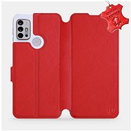 Leather flip case for Motorola Moto G10 - Red - Red Leather - Phone Cover