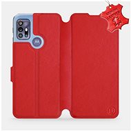 Leather flip case for Motorola Moto G30 - Red - Red Leather - Phone Cover