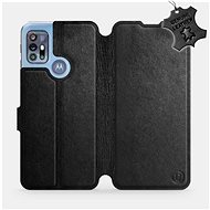 Leather flip case for Motorola Moto G20 - Black - Black Leather - Phone Cover