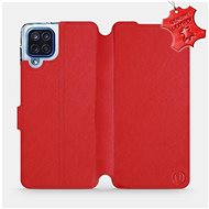 Leather flip case for Samsung Galaxy M12 - Red - Red Leather - Phone Cover