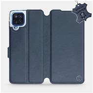 Leather flip case for Samsung Galaxy M12 - Blue - Blue Leather - Phone Cover