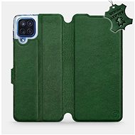 Leather flip case for Samsung Galaxy M12 - Green - Green Leather - Phone Cover