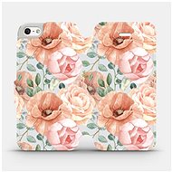 Flip mobile phone case Apple iPhone SE / iPhone 5 / iPhone 5S - MP02S Pastel flowers - Phone Cover