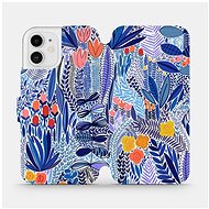 Flip case for Apple iPhone 12 - MP03P Blue flower - Phone Cover