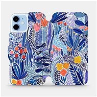 Flip case for Apple iPhone 12 Mini - MP03P Blue flower - Phone Cover