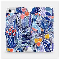 Flip case for Apple iPhone 7 - MP03P Blue flower - Phone Cover