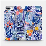 Flip case for Apple iPhone 8 Plus - MP03P Blue flower - Phone Cover