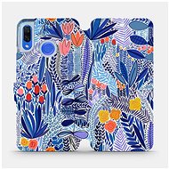 Flip case for mobile Huawei Nova 3 - MP03P Blue flower - Phone Cover