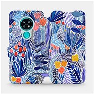 Flip mobile phone case Nokia 7.2 - MP03P Blue flower - Phone Cover