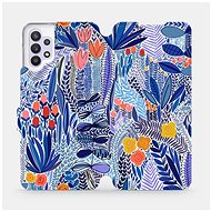 Flip case for Samsung Galaxy A32 5G - MP03P Blue flower - Phone Cover