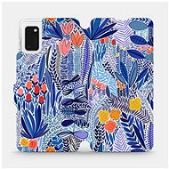 Flip case for Samsung Galaxy A41 - MP03P Blue flower - Phone Cover