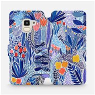 Flip case for Samsung Galaxy J6 2018 - MP03P Blue flower - Phone Cover