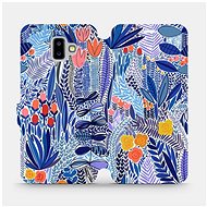 Flip case for Samsung Galaxy J6 Plus 2018 - MP03P Blue flower - Phone Cover