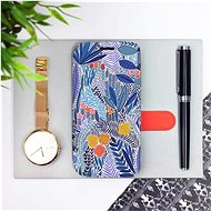 Flip case for Samsung Galaxy M21 - MP03P Blue flower - Phone Cover